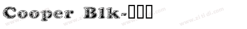 Cooper Blk字体转换